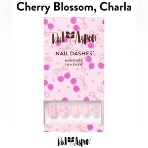 Red Aspen Cherry Blossom, Charla Petite Nail Dashes B3yb4y